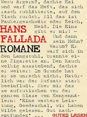 cover image of Hans Fallada--Romane